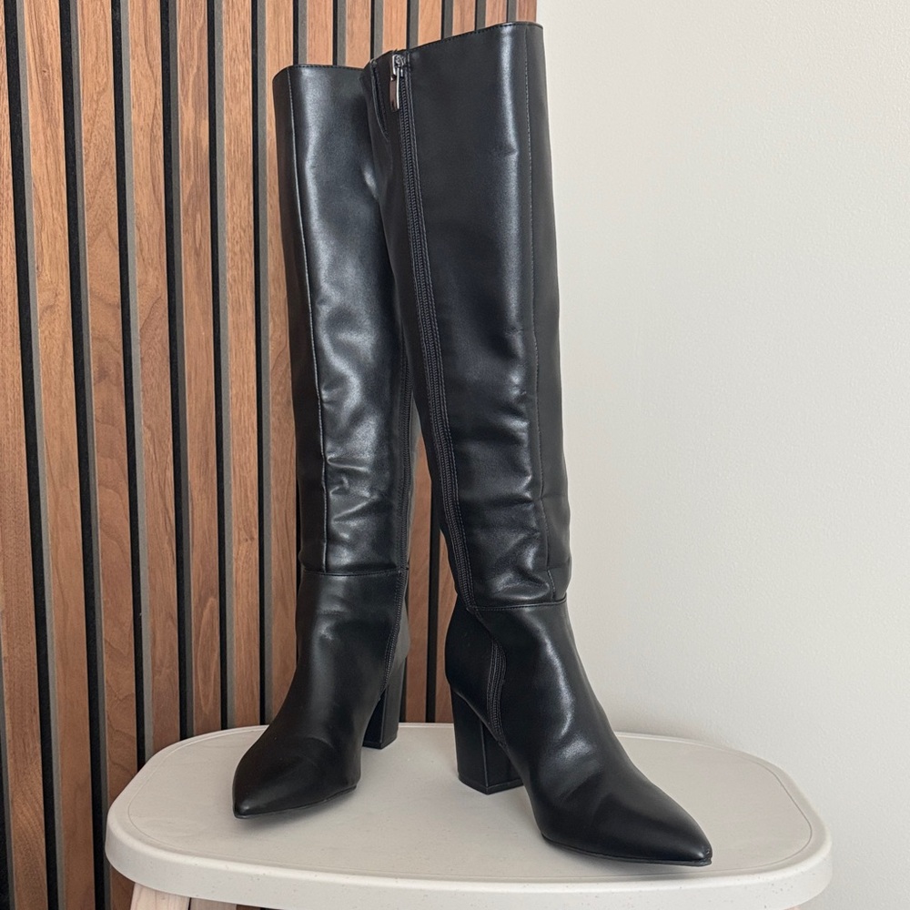 Nine West Black Heeled Boots
